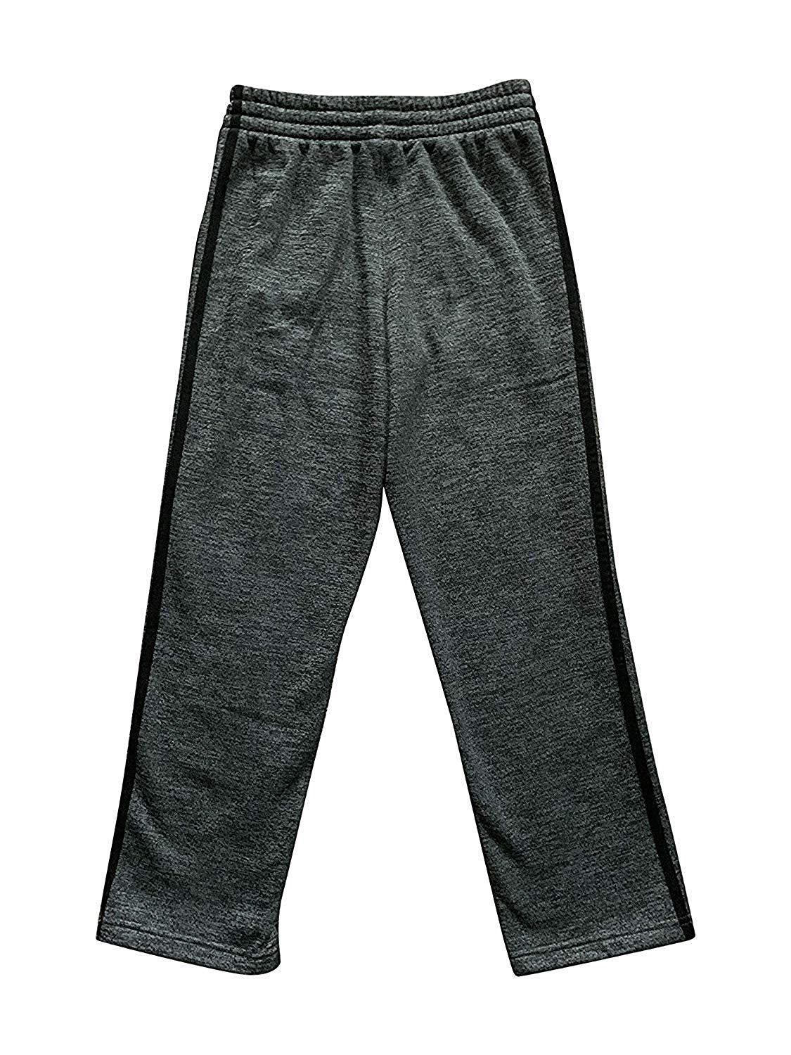adidas Boy's Tech Fleece Pant (Medium/10-12, Dark Heather/Black)