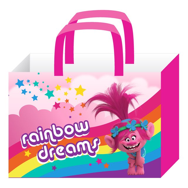 DreamWorks Trolls 5 Piece Twin Bedding Set, with Bonus Tote