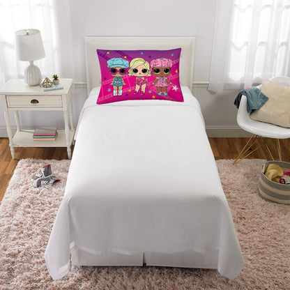 Franco Kids LOL Surprise Reversible Pillowcase, 20 in x 30 in