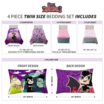 Franco Kids Bedding Hotel Transylvania Twin Comforter and Sheet Set