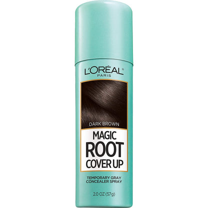 L'Oreal Paris Magic Root Cover Up Temporary Gray Concealer Spray, Dark Brown 2 oz (Pack of 6)