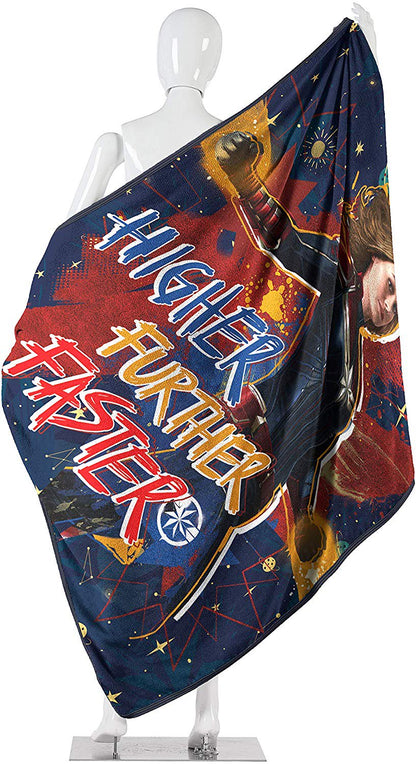 Marvel  Avengers Micro Raschel Throw Blanket, 46" x 60", Multi Color