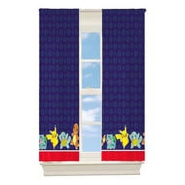Pokemon "I Choose You" Room Darkening Window Drapes - 2 Panels 42" x 63" Each