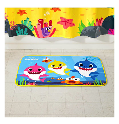 Baby Shark Kids Foam Bath Rug, Skid-Resistant, 20" x 30" L