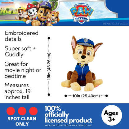 Paw Patrol Chase Plush Cuddle Pillow Buddy, 14" x 7" x 6"
