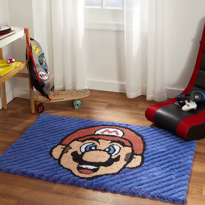 Super Mario Kids Accent Rug, 48" x 30", Tufted Cotton