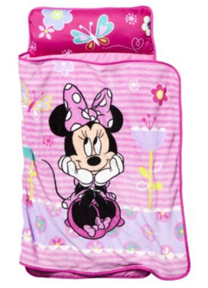 Disney Minnie Mouse Toddler Rolled Nap Mat, Sweet as Minnie