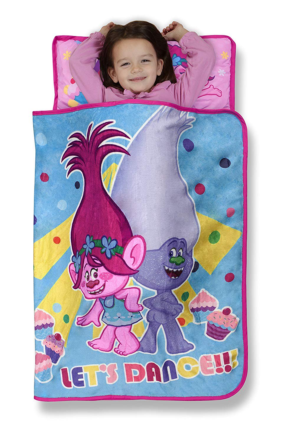 Trolls Cupcakes and Rainbows Toddler Nap Mat