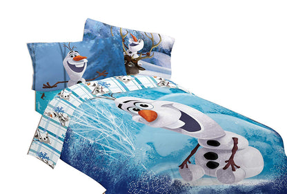 Disney Frozen Olaf Build a Snowman 72" x 86" Microfiber Comforter Twin/Full