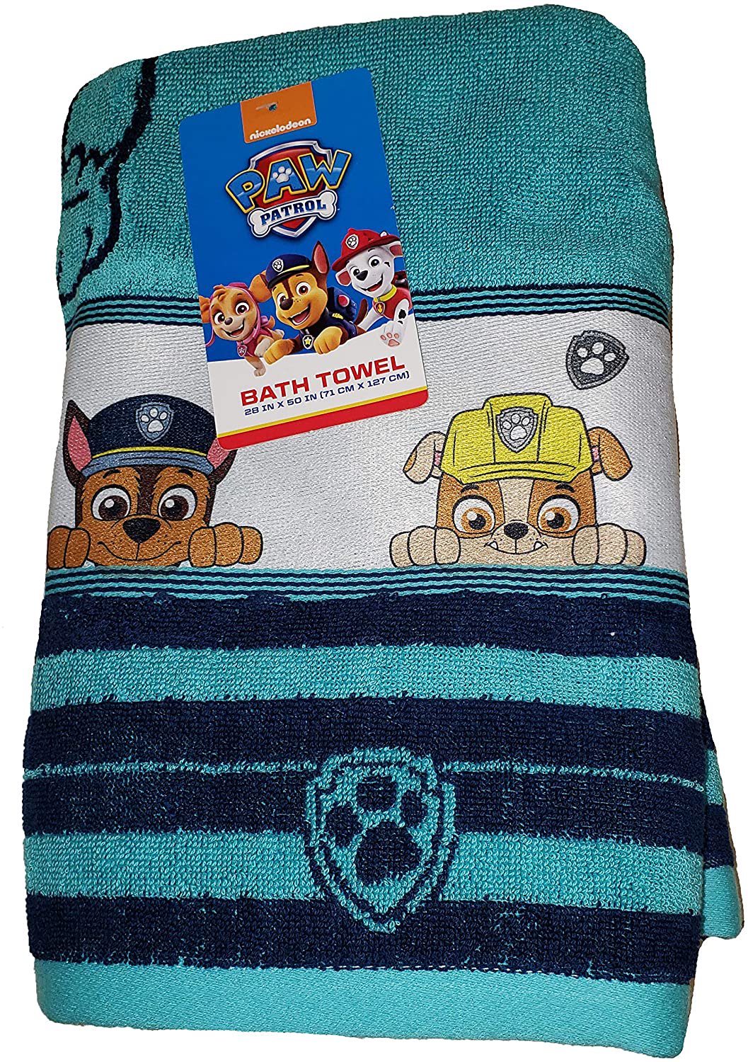 Paw Patrol Bath Towel - 28" x 50", 100% Cotton