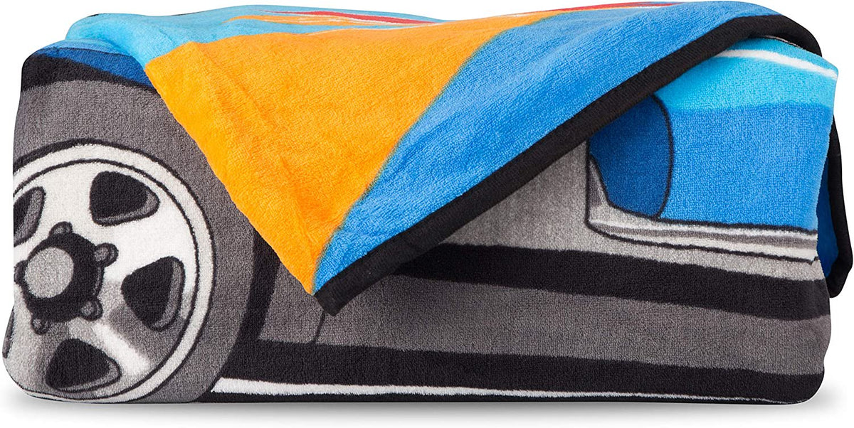 Hot Wheels Micro Raschel Blanket, 62 in x 90 in, Super Soft Plush