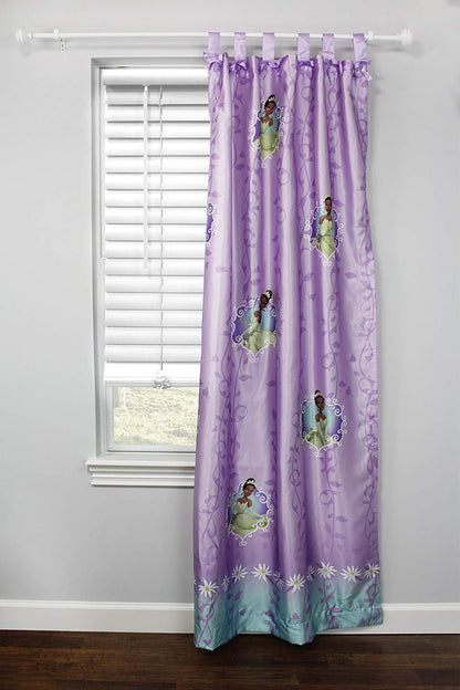 1pc Disney Princess and the Frog Drapery Panel Purple Tiana Window Curtain