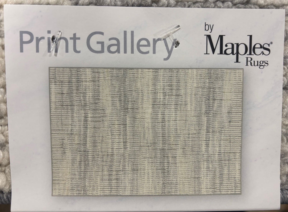 Maples Rugs Print Gallery Accent Rug 30 in. X 45 in. Gray/White
