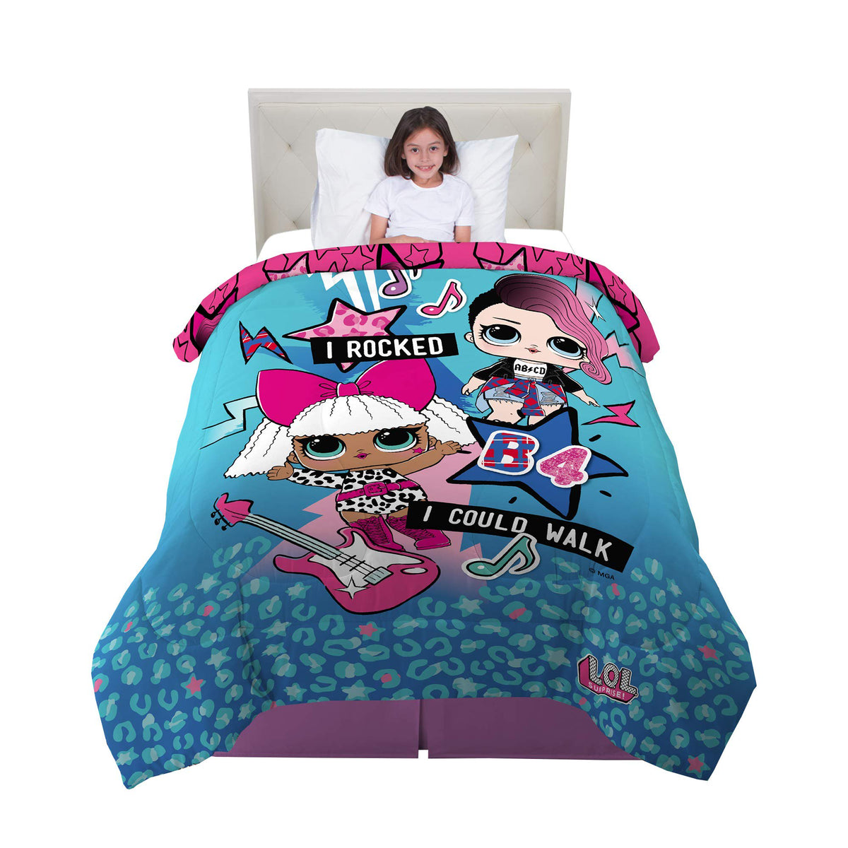 Franco Kids Bedding Reversible L.O.L. Surprise Twin/Full Comforter