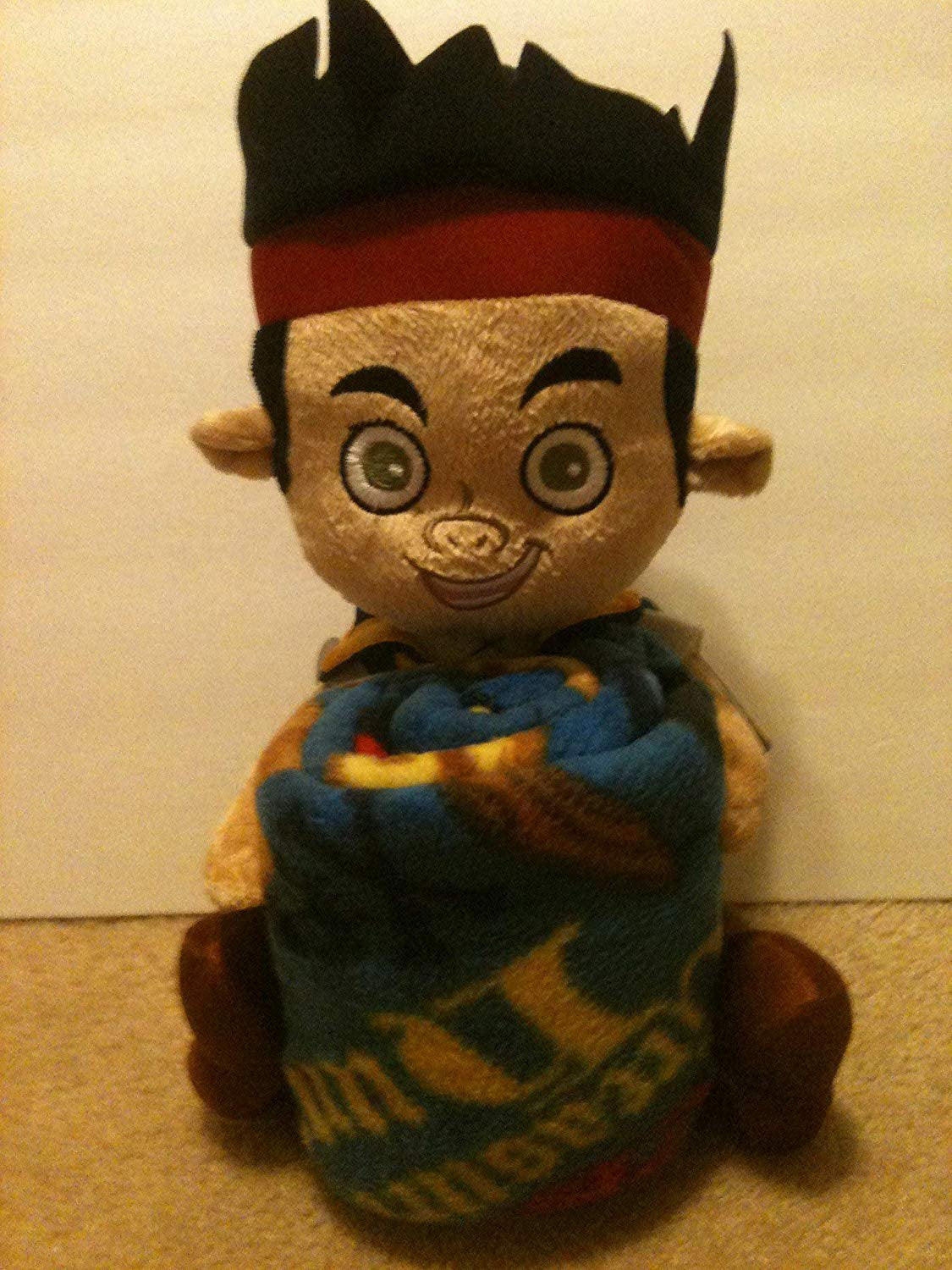Disney's Jake & the Neverland Pirates, "Aye Matey" Character Pillow and Fleece Throw Blanket Set, 40" x 50", Multi Color