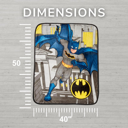 Batman Kids Super Soft Silk Touch Throw Blanket, 40 in x 50 in