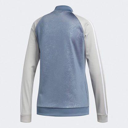 adidas Womenâ€™s Embossed Print Track Jackets Full-Zip Climalite Jacket