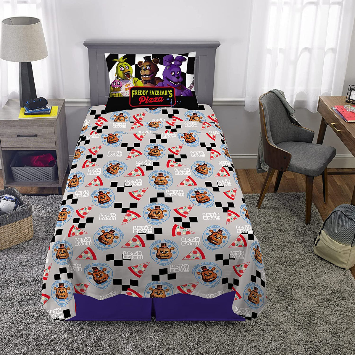 Five Nights At Freddy's Twin Size Sheet Set