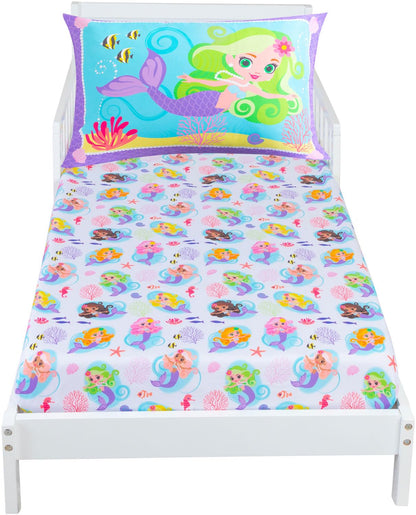 Todays Kids 2-Piece Unicorn Bedding Toddler Sheet Set - Breathable 100% Soft Brushed Microfiber Polyester, Standard Size Crib Sheet Set - Gentle on Delicate Skin - Fitted Toddler Sheets & Pillowcase