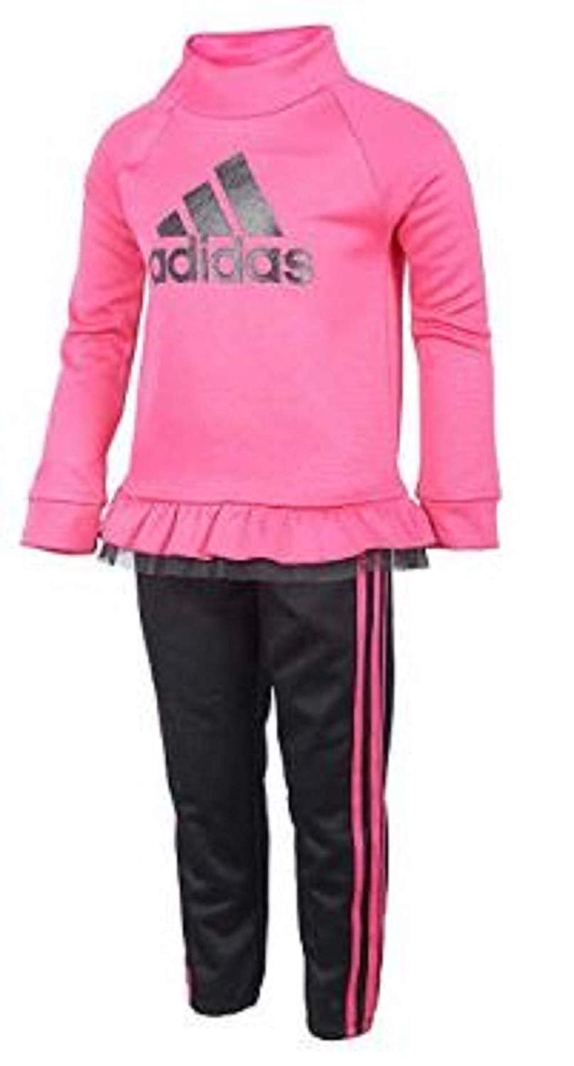Adidas Girls' Tricot Zip Jacket and Pant Set
