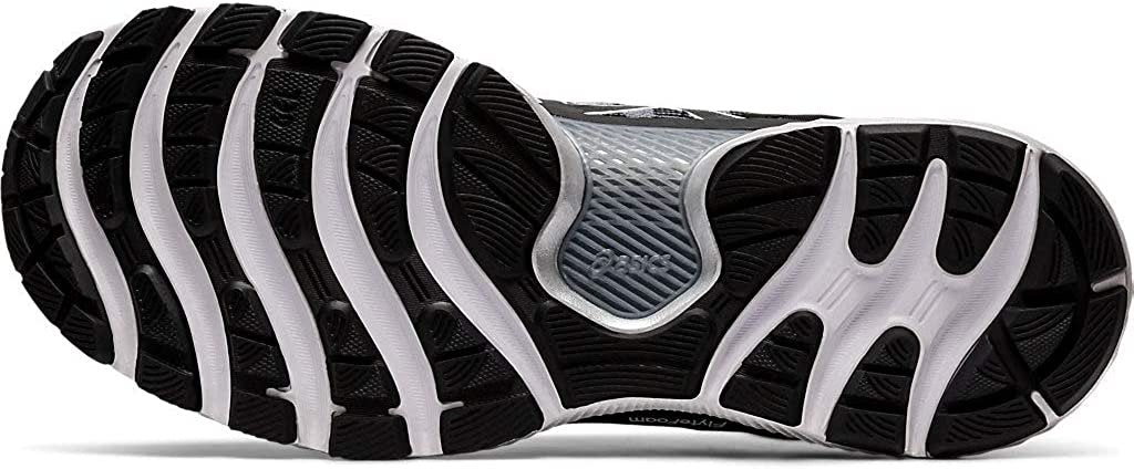 ASICS Men's Gel-Nimbus 22 Running Shoes, 9.5, White/Black
