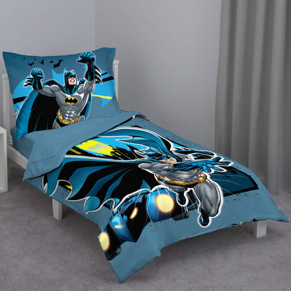 Batman 4 Piece Toddler Bedding Set