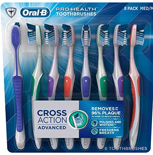 Oral-B Pro-Health Cross Action Advanced Toothbrush, Soft - 8 pack