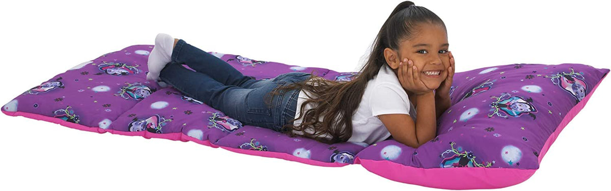 Disney Vampirina Deluxe Toddler Nap Mat, 26" X 62", Easy Fold Purple, Pink Girls