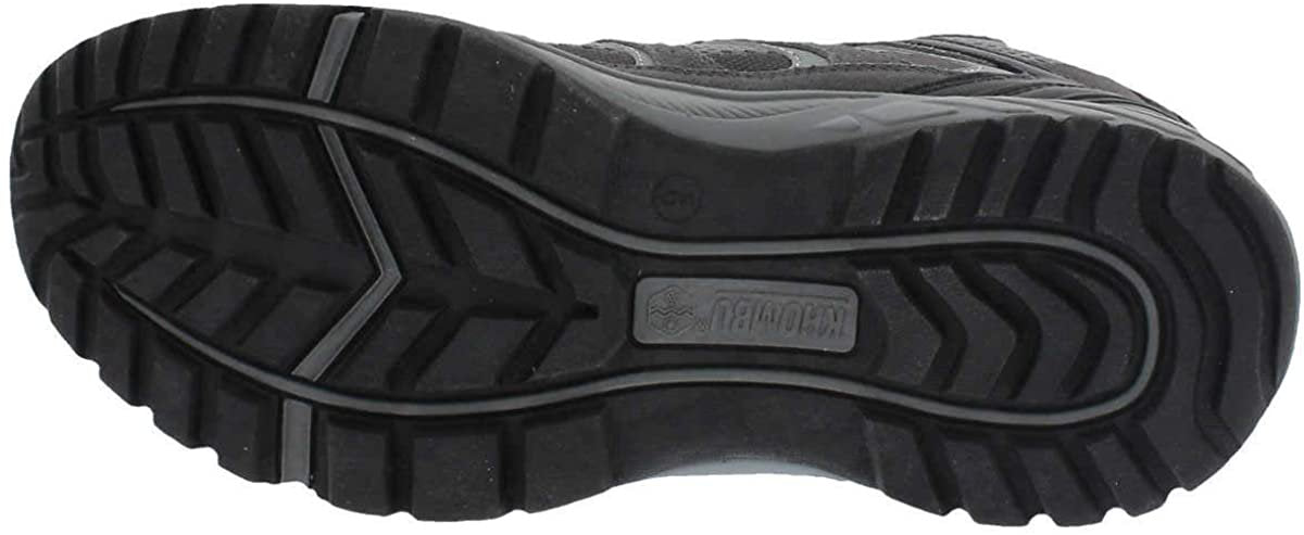 Khombu Tyler Men's Leather Hiking Outdoor Tactical Boots -Black/Grey