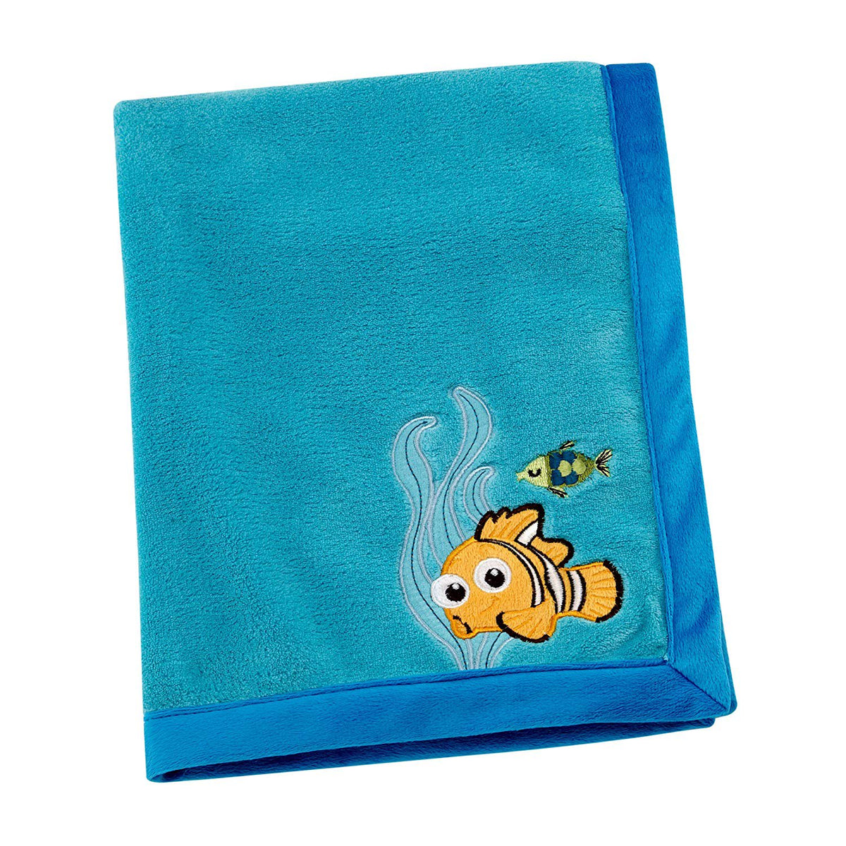 Disney Finding Nemo Appliqued Coral Fleece Blanket, Blue
