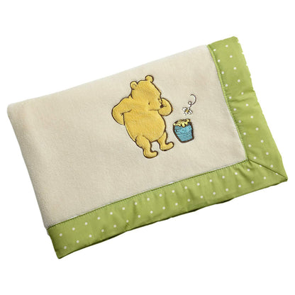 Disney My Friend Pooh Coral Fleece Blanket, Sage/Ivory