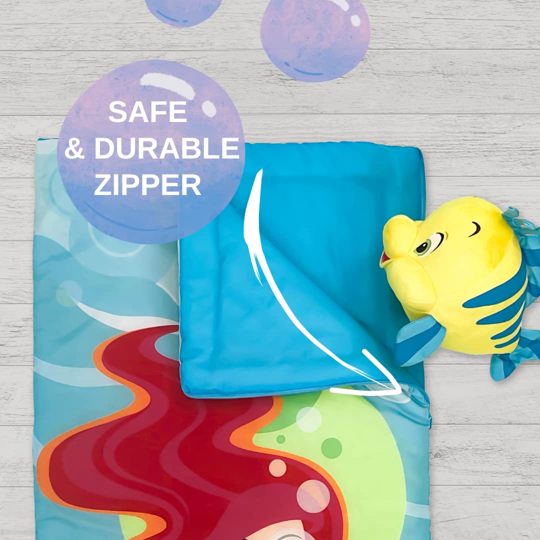 The Little Mermaid Ariel 2 Piece Kids Sleeping/Slumber Bag & Sling Bag Set, 46"(L) X 26"(W),