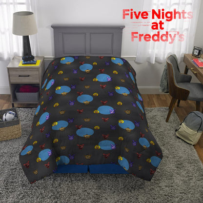 Franco Kids Five Nights at Freddy's Game Twin Size Comforter