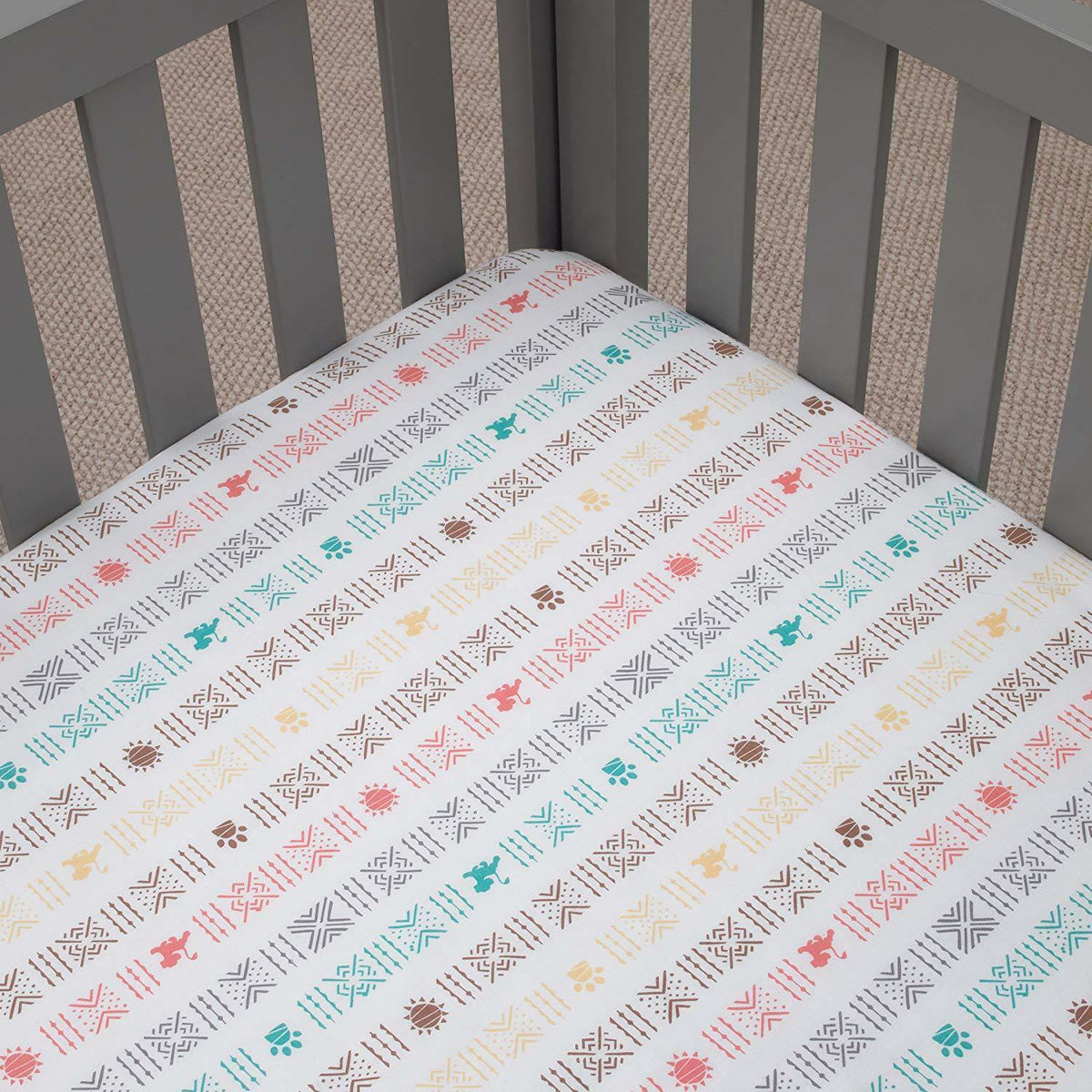 Disney Baby “Minnie Mouse Bows are Best” Baby Crib Sheet, 28” X 52”, Fits Stand Size Crib Mattress