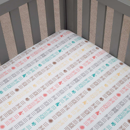 Disney Baby “Minnie Mouse Bows are Best” Baby Crib Sheet, 28” X 52”, Fits Stand Size Crib Mattress