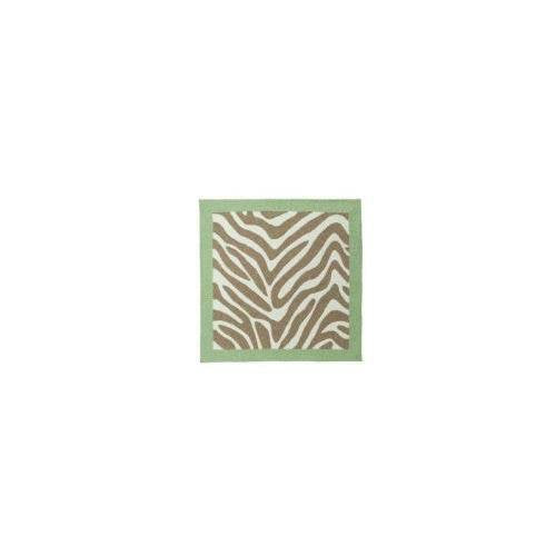 Madagascar Zebra Stripe Nursery Rug - 36" X 36"