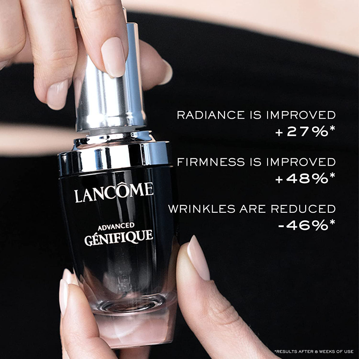 Lancôme Advanced Génifique Face Serum 1.69 FL. OZ. - For Fine Lines & Boosts Radiance - With Bifidus Prebiotic, Hyaluronic Acid & Vitamin Cg