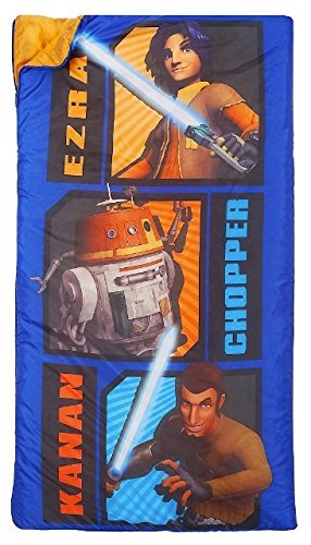 Disney Star Wars Rebels Slumber Bag, Bonus Backpack with Straps, Chopper, Kanan, Ezra
