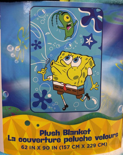 SpongeBob SquarePants Kids Super Plush Blanket, 62” x 90”