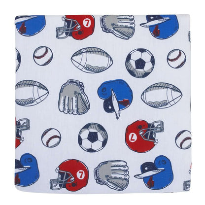 Carter's 4-Piece Toddler Bedding Set, All Star Sports Boys Blue