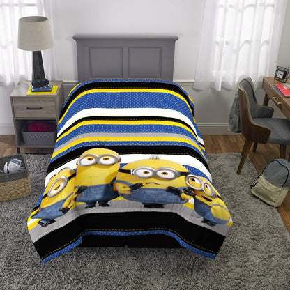 Minions The Rise Of Gru Reversible Comforter, Twin/Full,