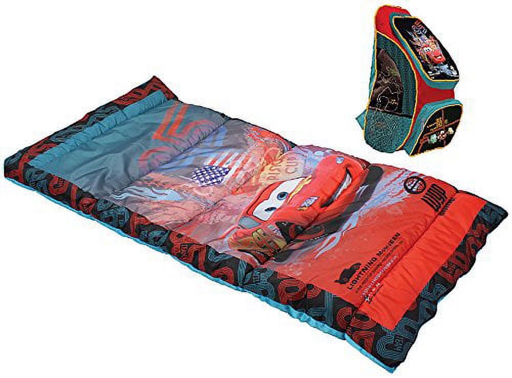 Disney Pixar Cars 2 Piece Camp Combo - Sleeping Bag and Backpack