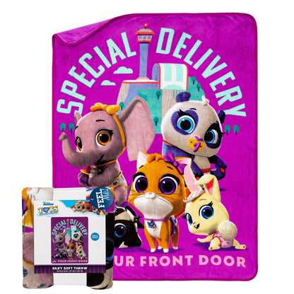 Disney T.O.T.S. "Special Delivery" Throw Blanket Silk Touch, 46" x 60"