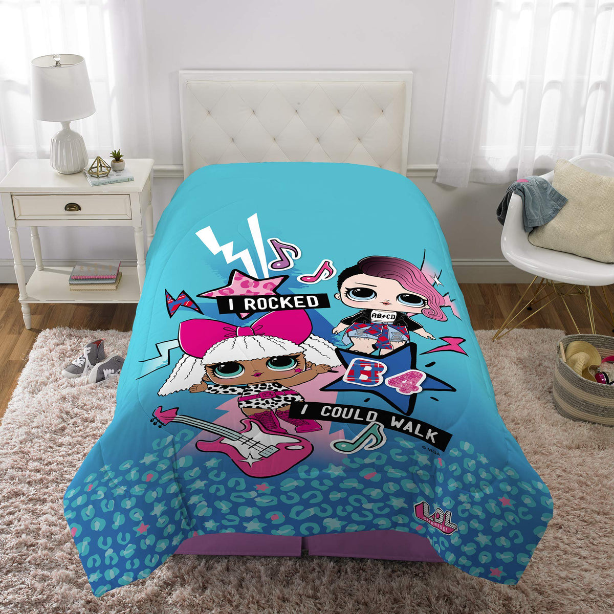 Franco Kids Bedding Reversible L.O.L. Surprise Twin/Full Comforter