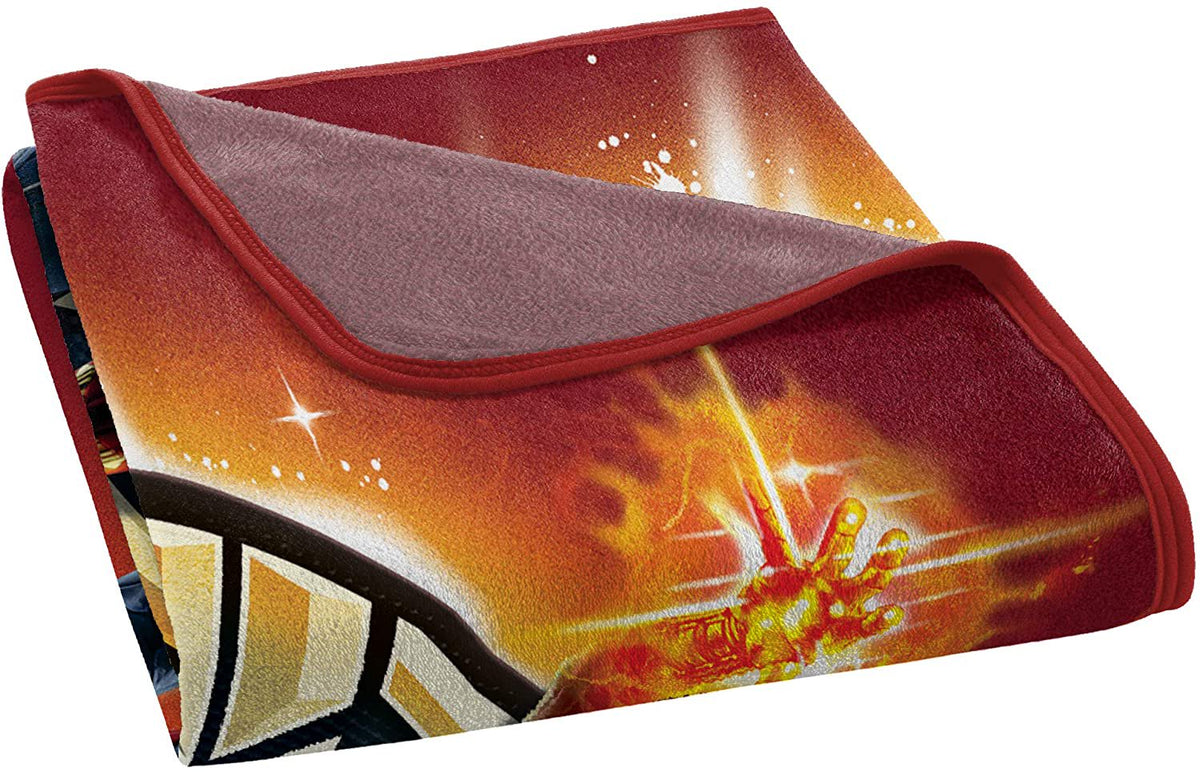 Marvel  Avengers Micro Raschel Throw Blanket, 46" x 60", Multi Color