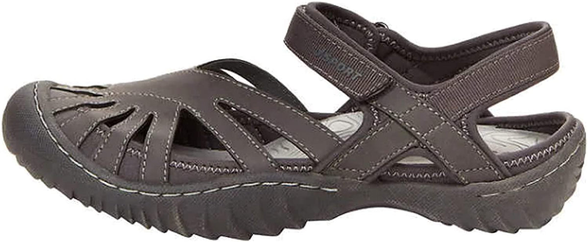 JSport by Jambu JBU Ladies' Poppy Sandal (Grey, Numeric_9)