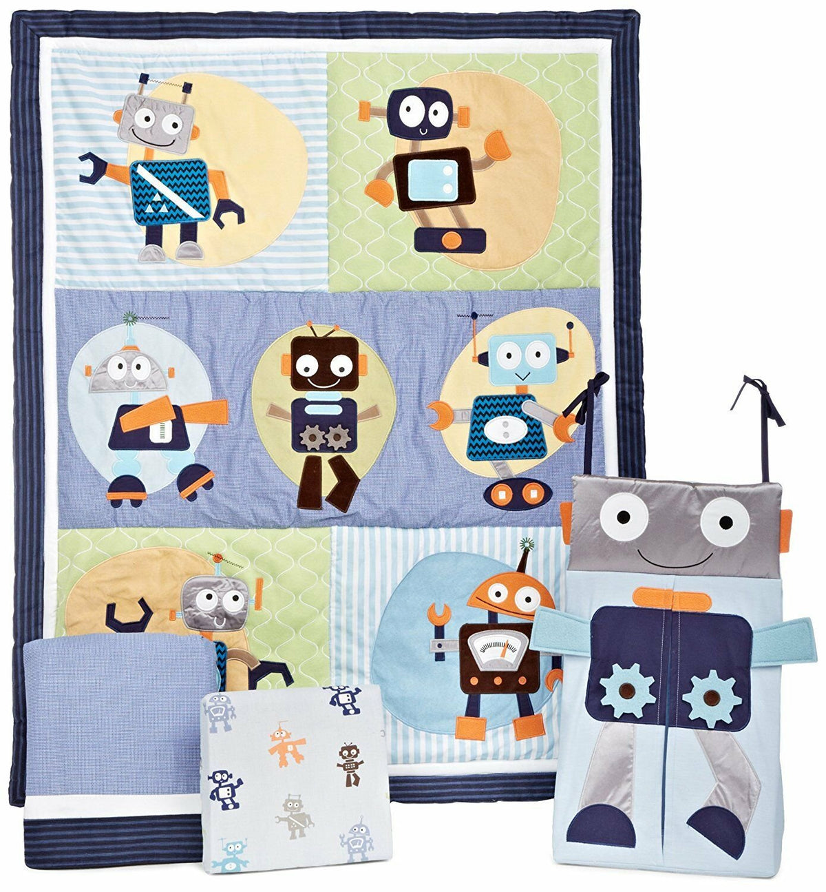 Lambs & Ivy 4 Piece Robbie 1.0 Bedding Set (Discontinued by Manufacturer)