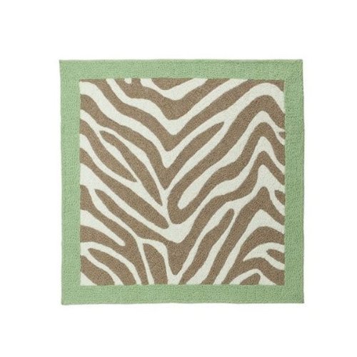 Madagascar Zebra Stripe Nursery Rug - 36" X 36"