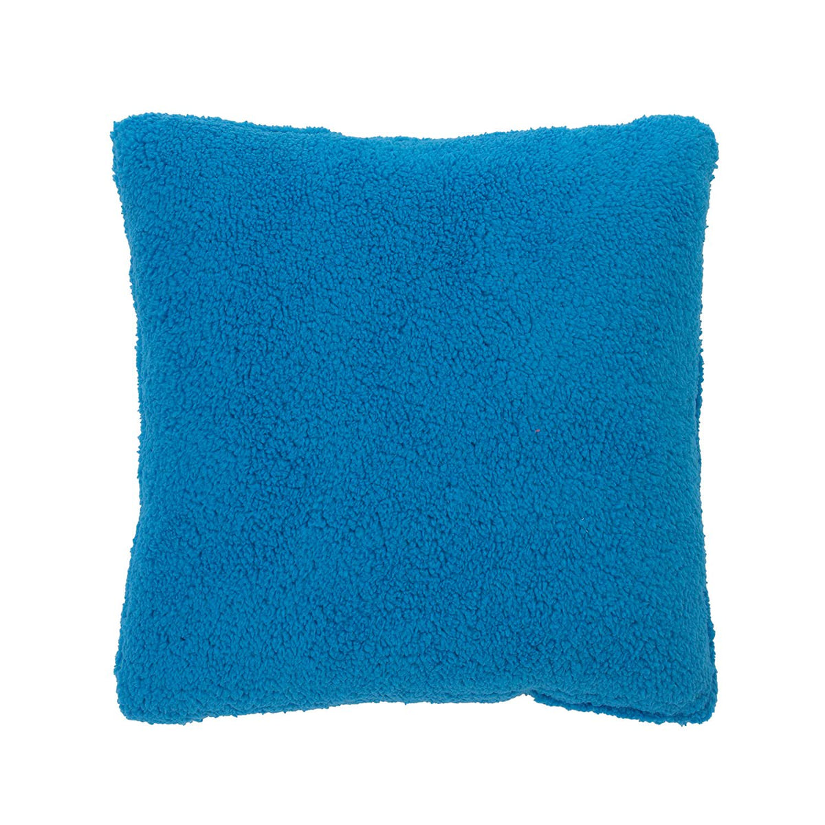 Sesame Street Cookie Soft Sherpa Toddler Pillow - 15" x 15" with Applique, Blue/White/Black