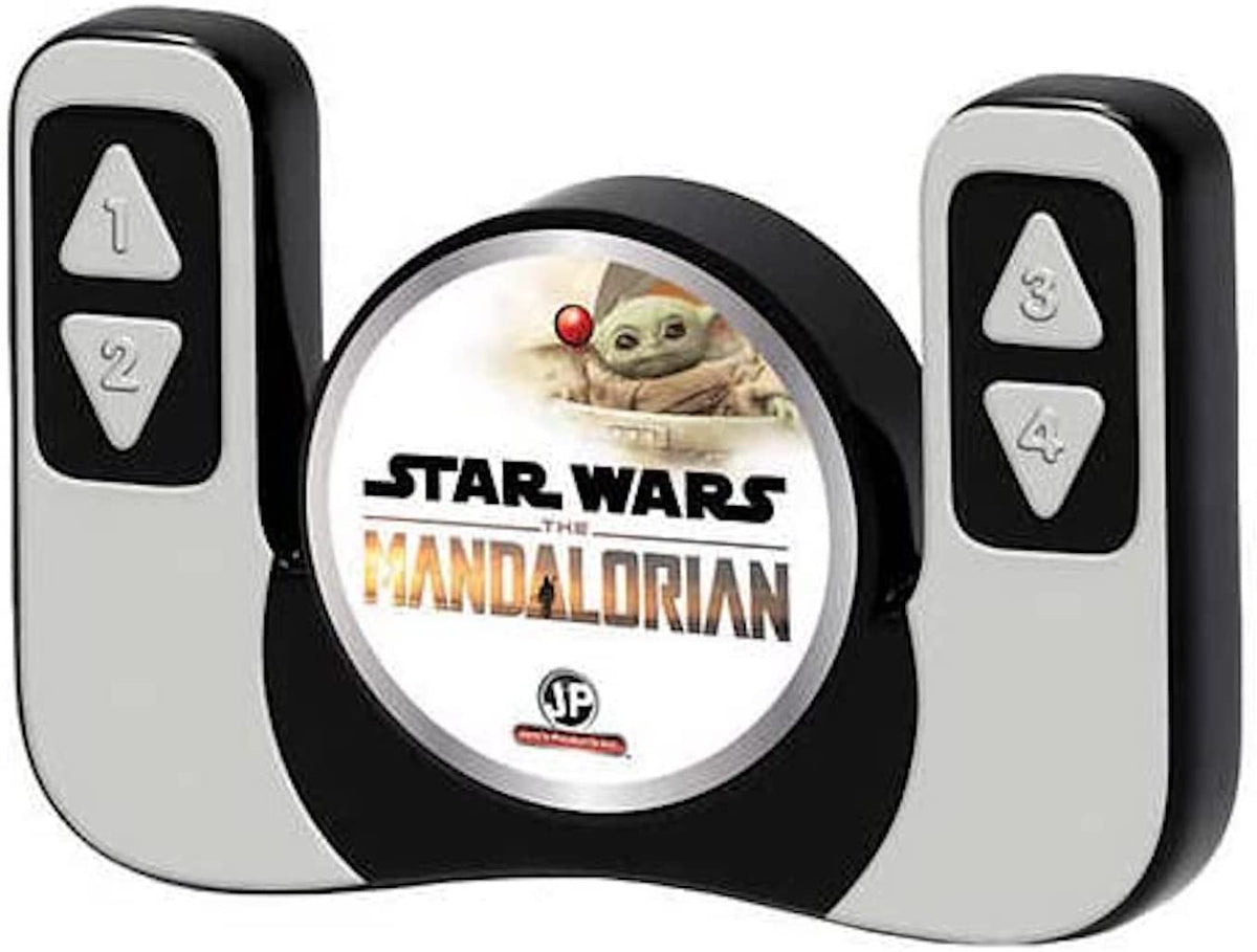 Mandalorian [2021 Upgrade] Star Wars Mandalorian & Grogu Baby Yoda Movie - 9In RC Car with Remote Controller - 2.4 GHz Radio Control (Grogu - Hover Pram), 153900, 9 inches long